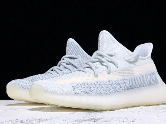White Cloud Reflective Boost 350 Adidas FW5317 V2 Yeezy 0801